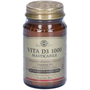 Solgar Vita D3 1000 100 Tavolette Masticabili