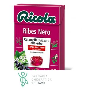 Ricola Ribes Nero Caramelle Svizzere Alle Erbe Senza Zucchero 50 g