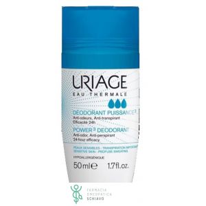 Uriage Deodorante Power3 Anti-sudorazione Intensa Roll-On 50 ml
