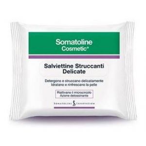 Somatoline Cosmetic Detergenza Viso Salviettine Struccanti Delicate 20 Salviettine