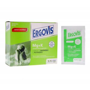 Ergovis Mg+K Integratore di Magnesio e Potassio 20 Bustine