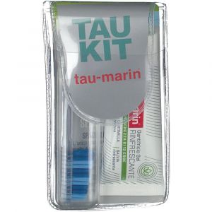 Tau-marin kit spazzolino morbido e dentifricio gel rinfrescate alle erbe 20 ml