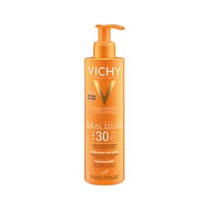 Vichy Idéal Soleil Latte Fluido Anti-Sabbia SPF 30 Protezione Viso e Corpo 200 ml