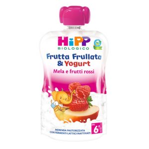 Hipp Biologico Frutta Frullata E Yogurt Mela E Frutti Rossi