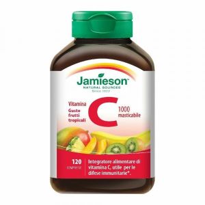 Jamieson Vitamina C 1000 120 Compresse Masticabili Frutti Tropicali