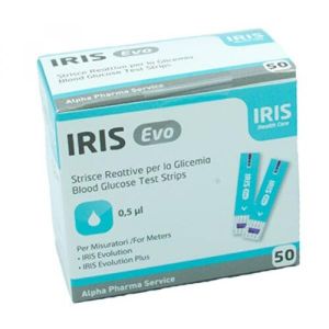Iris Evo Strisce per Misurazione Glicemia 50 Pezzi