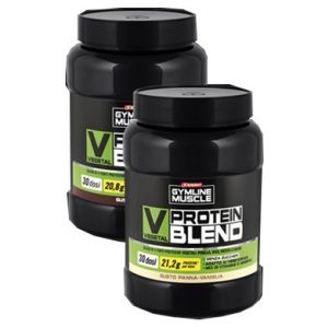 Gymline Muscle Vegetal Protein Blend Gusto Cacao Integratore Proteine di Soia 800 g