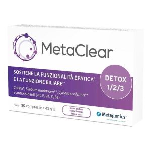 Metaclear Integratore Funzionalità Epatica 30 Compresse