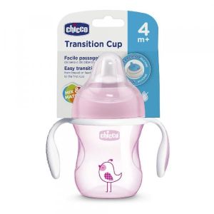 Chicco Tazza Transition Rosa 4mesi+ 1 Pezzo