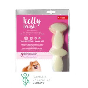 Candioli Kelly Brush Spugnetta Igiene Orale Cani e Gatti Piccola 16 Pezzi