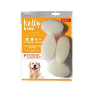 Kelly Brush Spugnetta Abrasiva per Cani di Taglia Grande 16 Pezzi