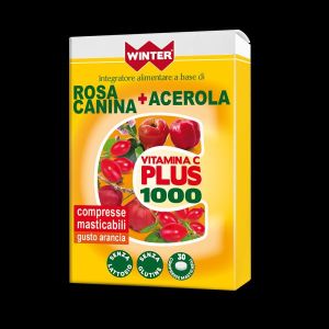 Winter Vitamina C Plus 1000 Rosa Canina + Acerola 30 Compresse Masticabili