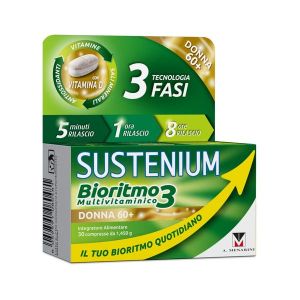 Sustenium Bioritmo 3 Multivitaminico Donna 60+ Integratore i Vitamina D 30 Compresse