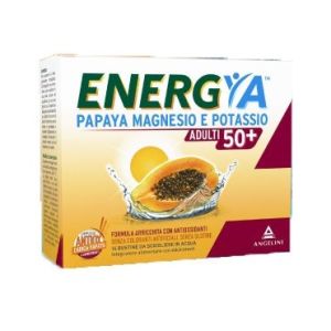 Energya 50+ Papaya Magnesio e Potassio Adulti Integratore Sali Minerali 14 Bustine