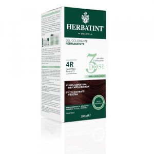 Herbatint Tintura per Capelli Gel Permanente 4r Castano Ramato 3 Dosi 300ml