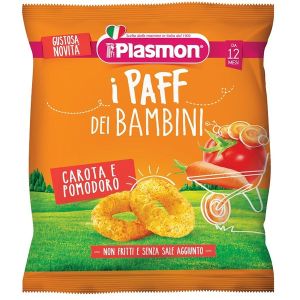 Plasmon Dry Snack Paff Carota e Pomodoro 12m+15g