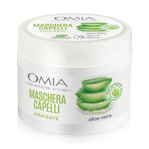 Omia Maschera Erboristica Ristrutturante i Aloe Vera per Capelli Secchi e Crespi 250ml