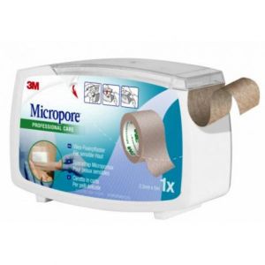 Cerotto In Carta 3m Micropore Surgical Tape Tan M5x25mm Dispenser