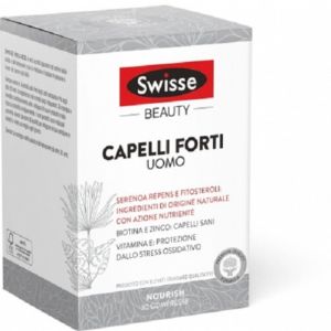 Swisse beauty capelli forti uomo integratore vitamine e minerali 30 compresse