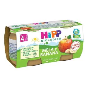 Hipp Bio Omogeneizzato Mela/banana 2x80g