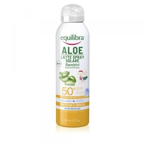 Equilibra Aloe Latte Spray Solare Corpo Bimbi Pelle Delicata Spf50+ 150ml