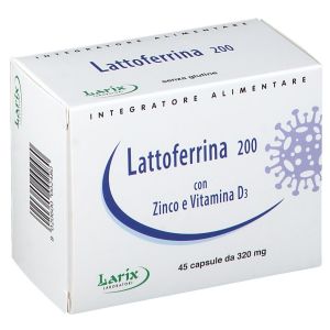 Larix Lattoferrina 200 i Zinco e Vitamina D3 + Lattoferrina Larix Gratis
