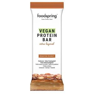 Foodspring Barretta Proteica Vegana Multistrato i Arachidi Tostati 45g