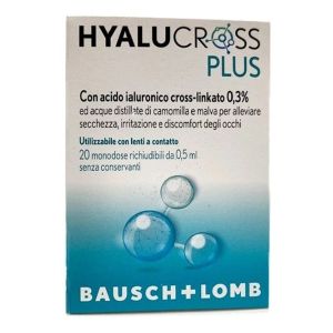 Hyalucross Plus Gocce Oculari per Occhi 20 Flaconcini Monodose