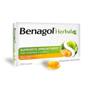 Benagol  Herbal Supporto Immunitario i Vitamina C e Zinco Gusto Miele