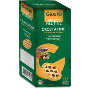 Giusto Senza Glutine Crostatina Cacao Nocciole 4 Pezzi da 45g