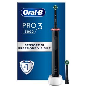 Oral-b Spazzolino Elettrico Ricaricabile Pro Series 3 Nero + 2 Testine
