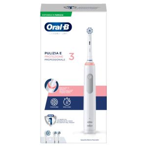 Oral-b Pro 3 Pulizia e Protezione Professionale Spazzolino Elettrico + 2 Refill