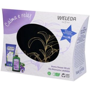 Weleda Calma e Relax 1 Pochette Blu + 1 Sleeve Relax + 1 Doccia Relax 200ml + 1 Olio Lavanda 100ml