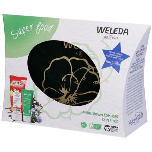 Weleda Super Food 1 Pochette Verde + 1 Sleeve Super Food + 1 Doccia Comfort 200ml + 1 Skin Food 30ml