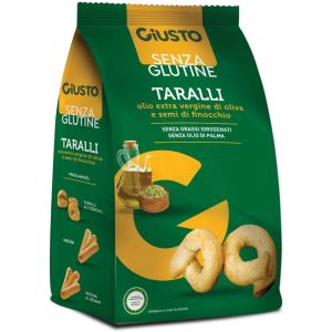 Giusto Senza Glutine Taralli Olio di Oliva e Semi di Finocchio 40g