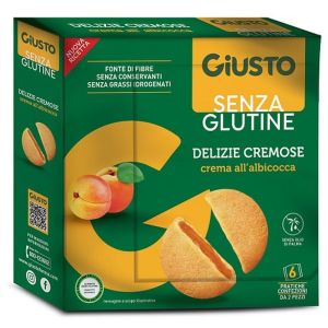 Giusto Senza Glutine Delizie Cremose Albicocca 6 Confezioni da 30g