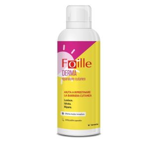 Foille Derma Spray Riparatore Cutaneo, Doposole per Pelle Arrossata e Secca, Erogazione Anche Sottosopra 150ml