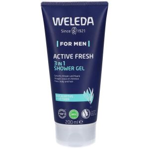 Weleda Doccia For Men Active Fresh 3in1 Doccia Gel 200ml