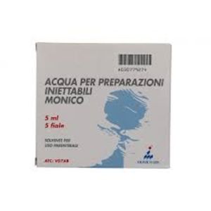 Acqua Per Preparazioni Iniettabili monico 5 Fiale 5ml