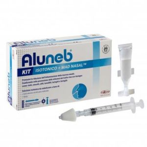 Aluneb Iso Kit 15 Flaconcini da Nebulizzare + Mad Nasale Siringa per Nebulizzazioni Nasali