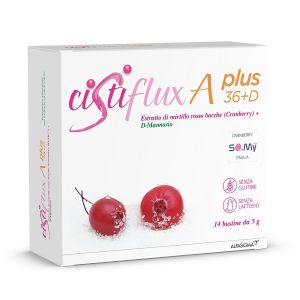 Cistiflux A plus 36+D Integratore per le Vie Urinarie 14 Bustine