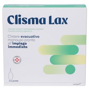 Clisma Lax Soluzione Rettale Clistere Evacuativo 4 Flaconi 133ml