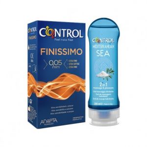 Control Kit Mediterranean Sea - Gel Lubrificante + 6 Preservativi Control Finissimo