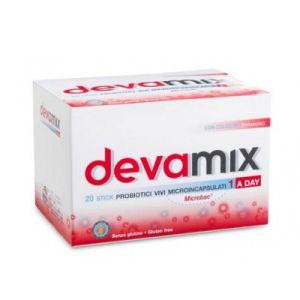 Devamix Integratore alimentare di Probiotici Microincapsulati 20 Stick
