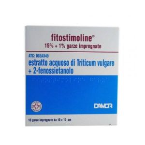 Fitostimoline 15% Garze Impregnate Estratto Acquoso Di Triticum Vulgare 10 Garze