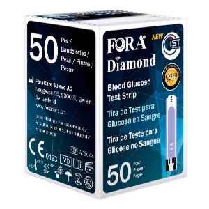 Fora Diamond GD50 Tiras Reactivas de Azúcar en Sangre 50 Piezas