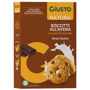 Giusto Senza Glutine Biscotti all'Avena Con Gocce di Cioccolato 250 g