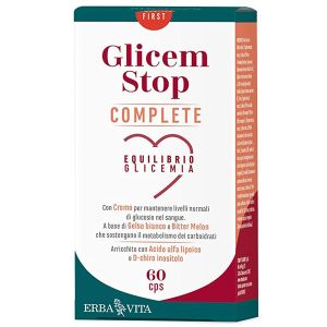 Erba Vita Glicem Stop Complete Integratore Equilibrio Glicemia 60 Capsule