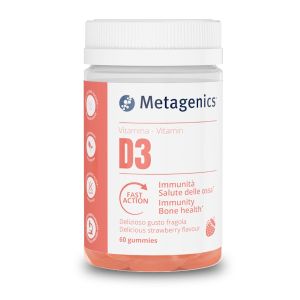 Metagenics Vitamina D3 Gusto Fragola 60 Gummies