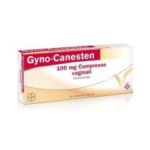 Gyno-canesten 100 mg clotrimazolo antimicosi 12 compresse vaginali